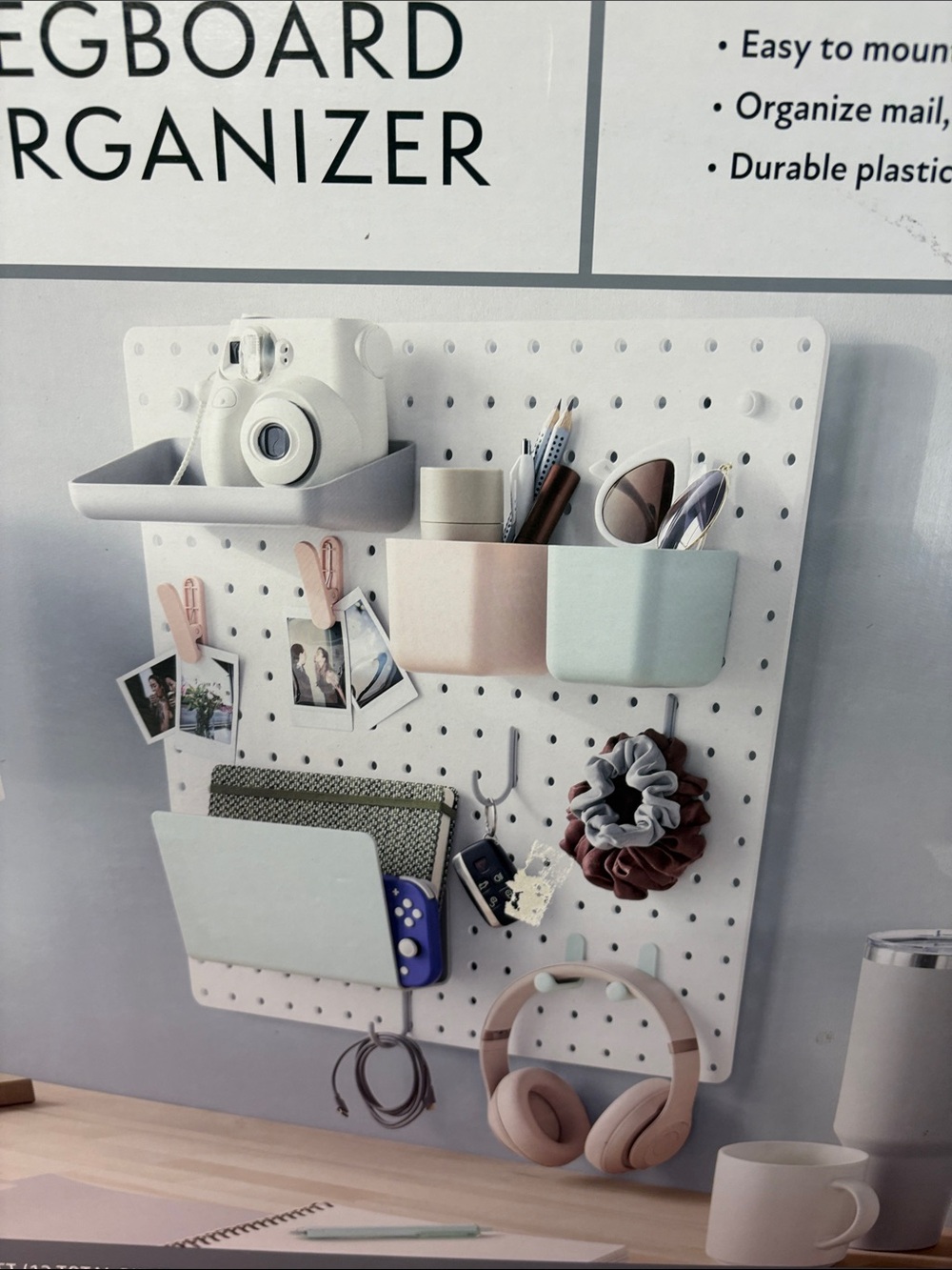 Member's Mark White Pegboard Organizer - Multi- 12 Piece Set - Picture 2 of 7